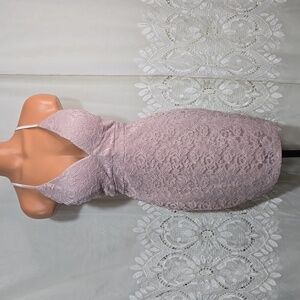 Windsor Taupe Lace Mini Dress size Medium